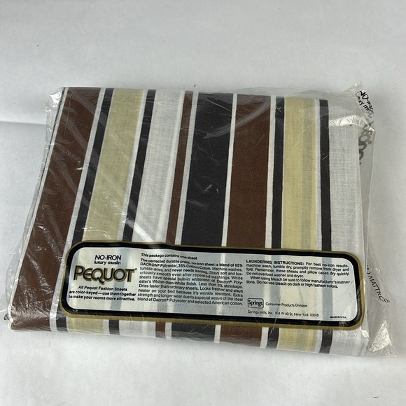 Vintage Never Opened PEQUOT Target Double Fitted Sheet - Picture 8 of 11